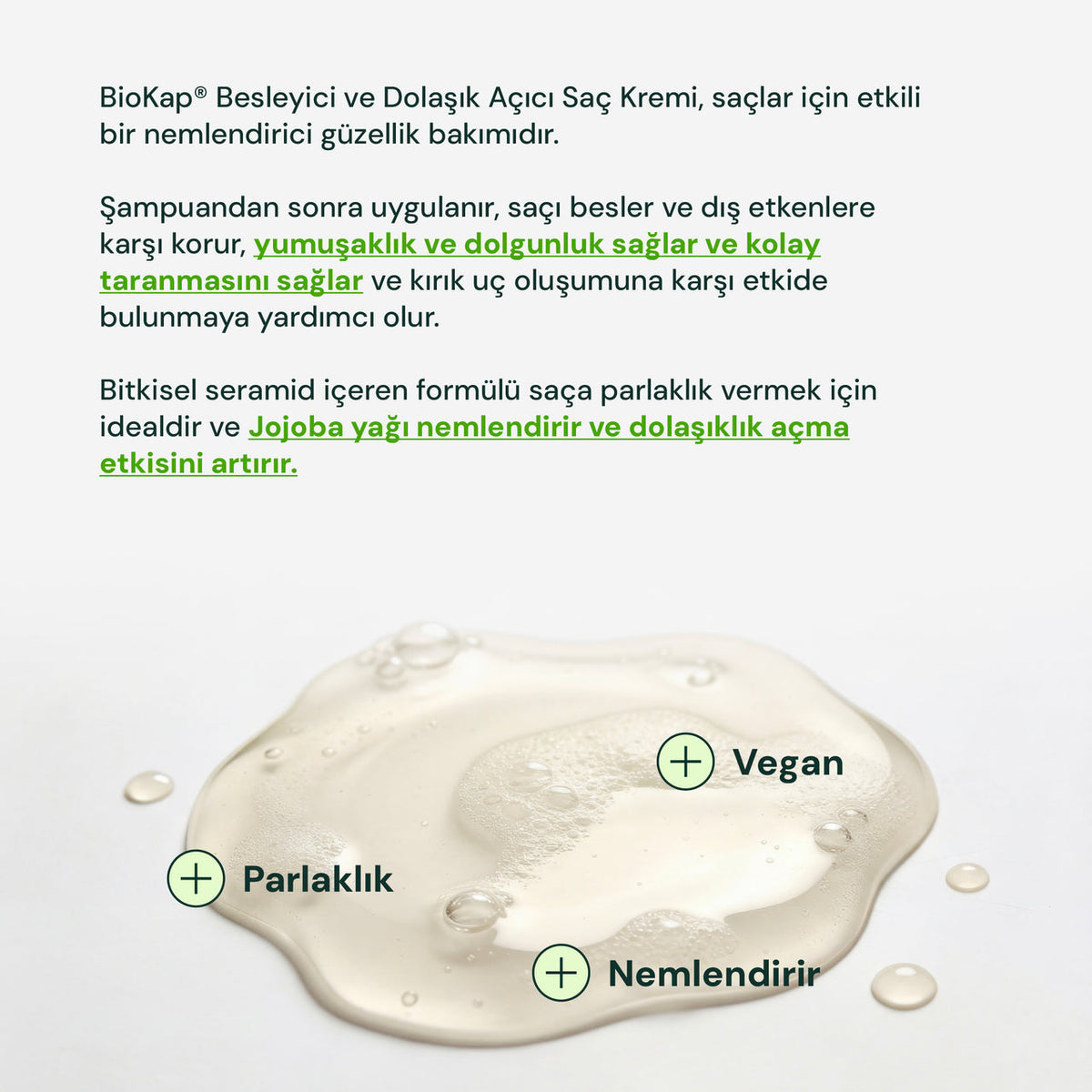 BioKap Besleyici ve Dolaşık Açıcı Saç Kremi 125 ml