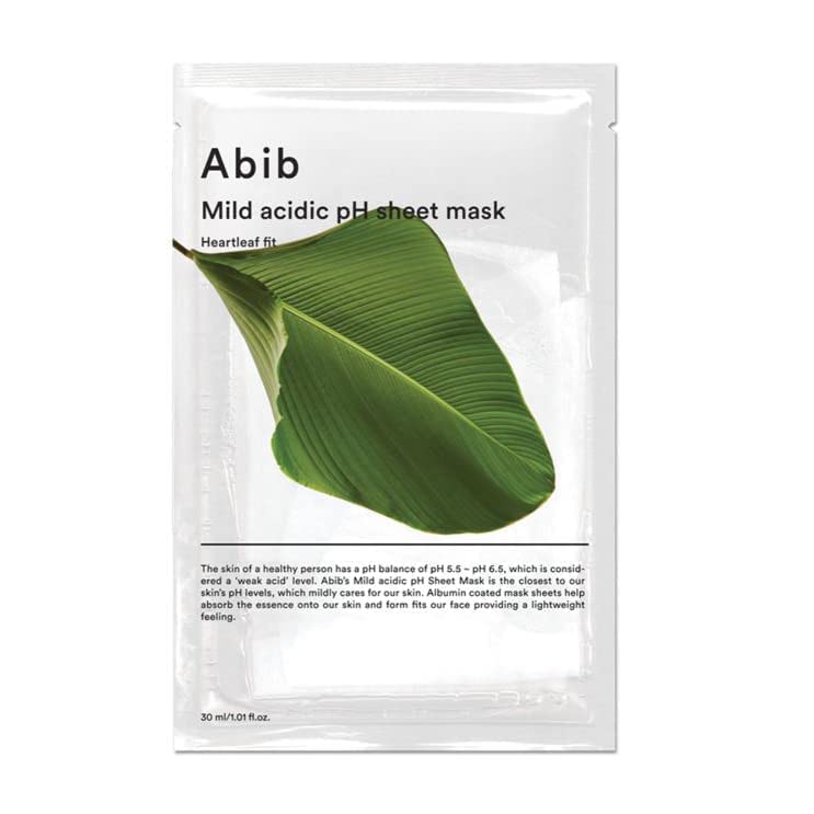 Abib Mild Acidic pH Sheet Mask Heartleaf Fit (Yatıştırıcı bakım maskesi) 1 Adet