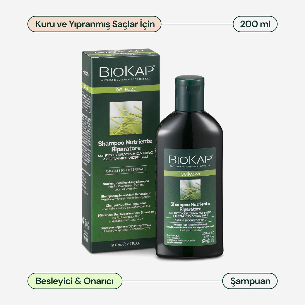 BioKap Besleyici Onarıcı Şampuan 200 ml