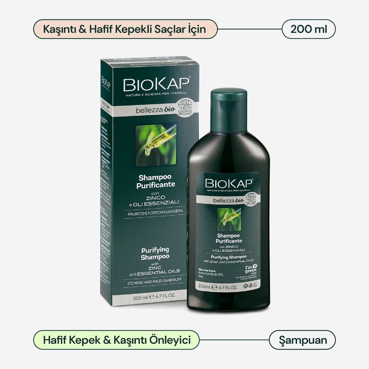 BioKap Bellezza Bio Arındırıcı Şampuan 200 ml