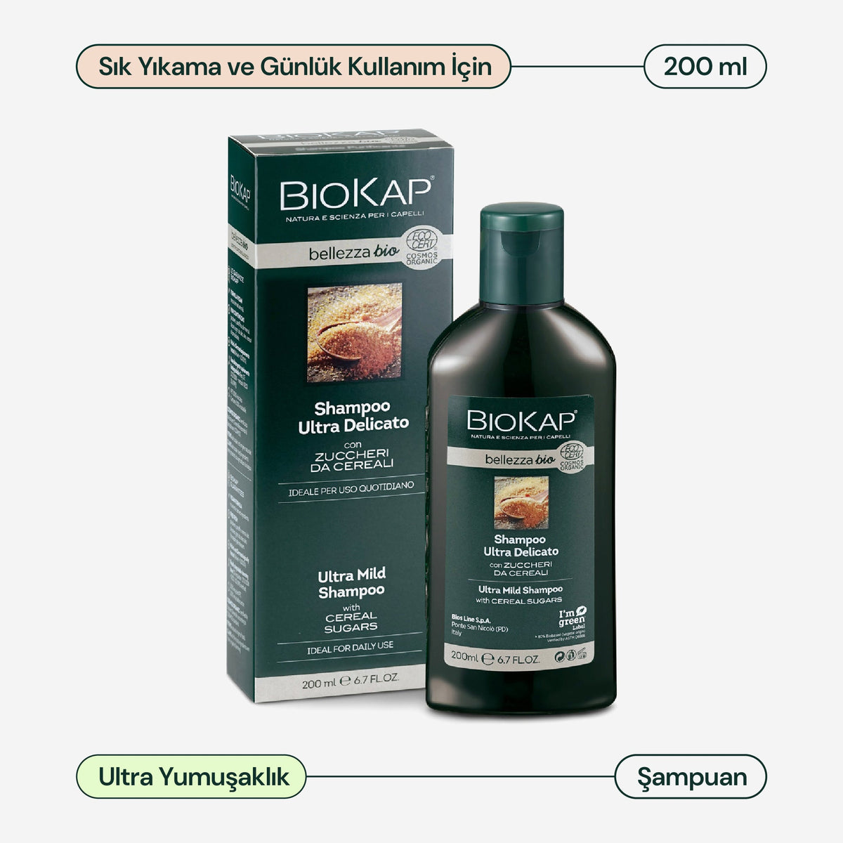 BioKap Bellezza Bio Ultra Yumuşak Şampuan 200 ml