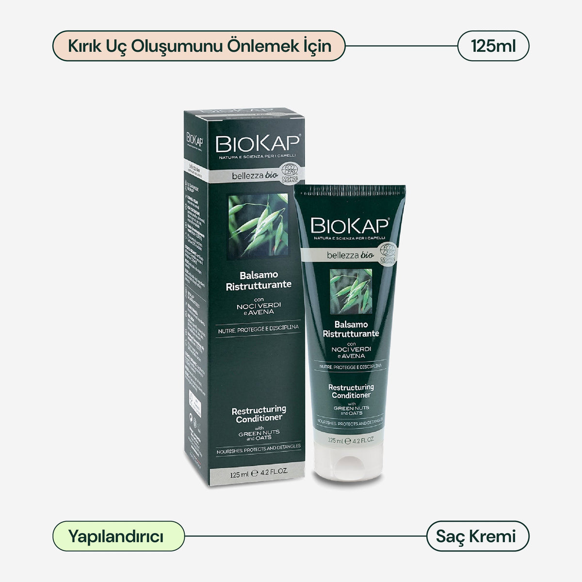 BioKap Bellezza Bio Yapılandırıcı Saç Kremi 125 ml