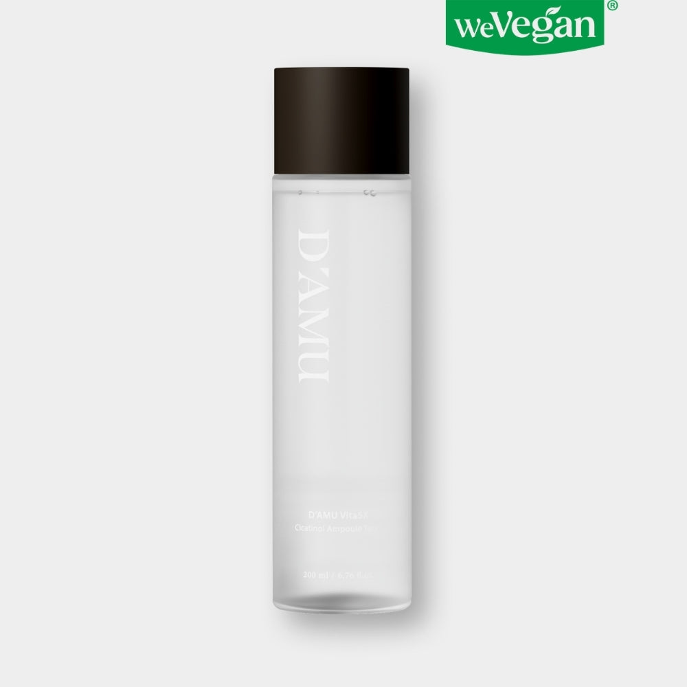 D’AMU Vita5X Cicatinol Ampoule Toner (Hassas Ciltler İçin Yatıştırıcı Bakım Toniği) 200mL
