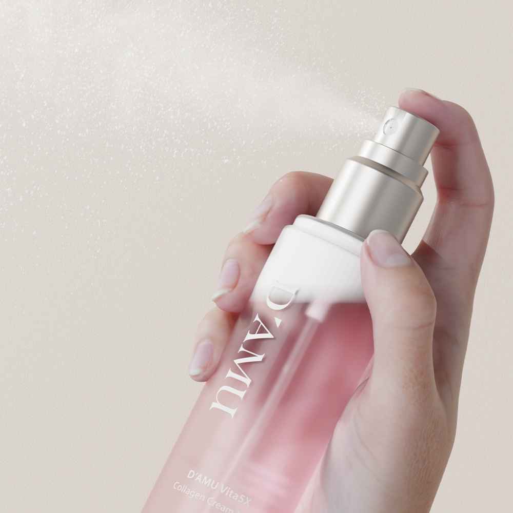 D’AMU Vita5X Collagen Cream Mist (Kolajen & Vitamin Destekli Nemlendirici Yüz Spreyi) 150mL ürün görseli