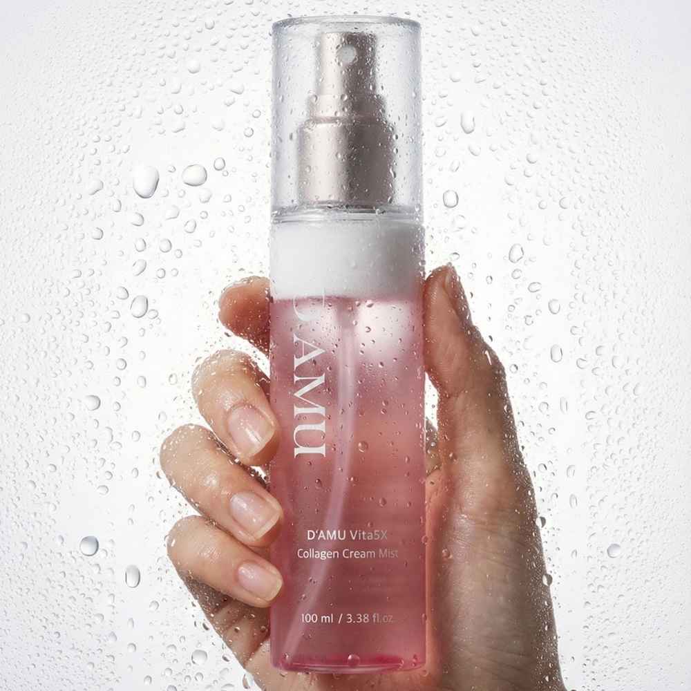 D’AMU Vita5X Collagen Cream Mist (Kolajen & Vitamin Destekli Nemlendirici Yüz Spreyi) 150mL ürün görseli