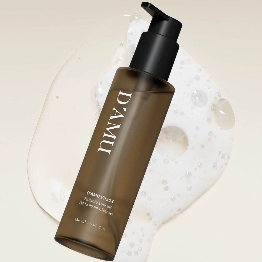 D'AMU Vita5X Biolacto Low pH Oil to Foam Cleanser (Yağdan Köpüğe Dönüşen Düşük pH Yüz Temizleyici) 150mL ürün görseli