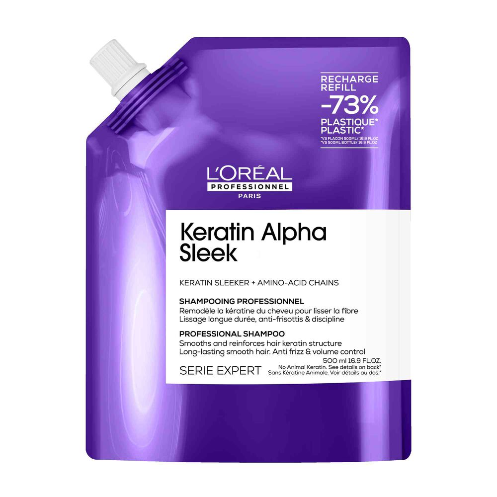 Keratin Alpha Sleek Yeniden Dolum Şampuanı 500 ml