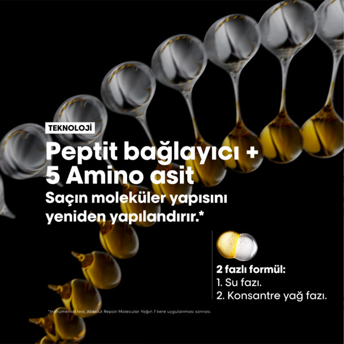 L’Oréal Professionnel Absolut Repair Molecular Çift Fazlı Saç Bakım Yağı