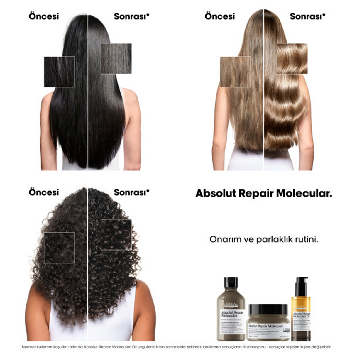 L’Oréal Professionnel Absolut Repair Molecular Çift Fazlı Saç Bakım Yağı