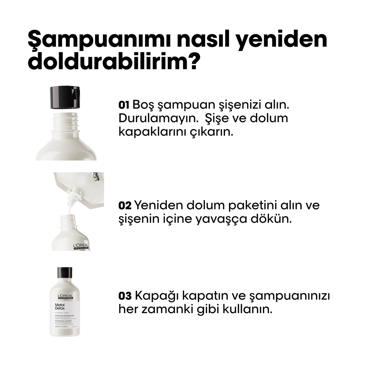L’Oréal Professionnel Metal Detox Refill Arındırıcı Şampuan 500 ml