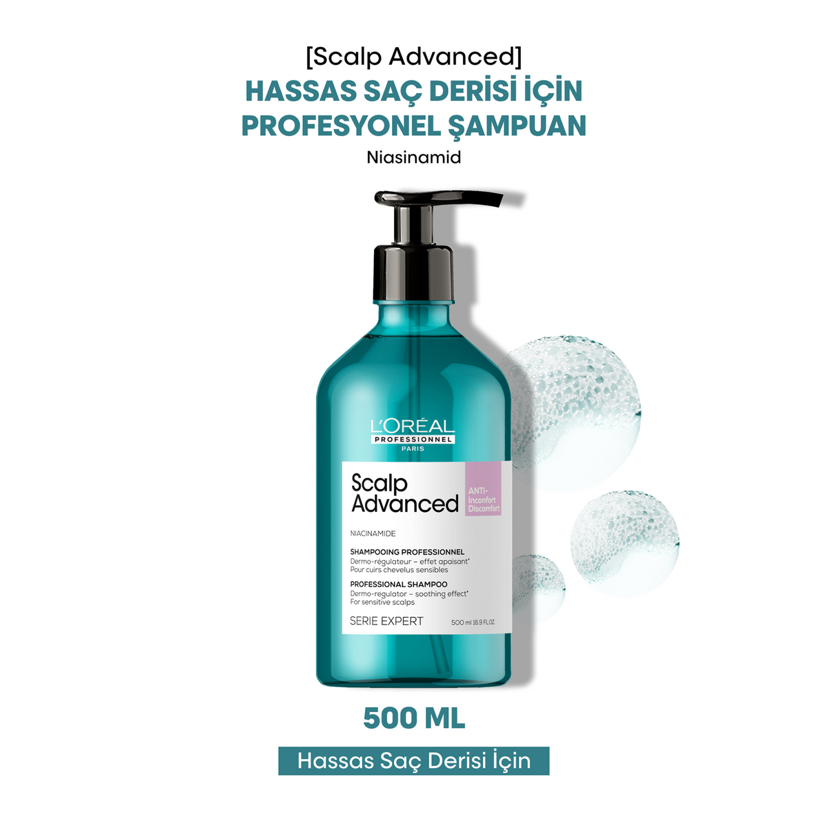Loreal Professionnel Paris Serie Expert Scalp Advanced Hassas Saç Derisi için Profesyonel Şampuan 500 ml - Görsel 9