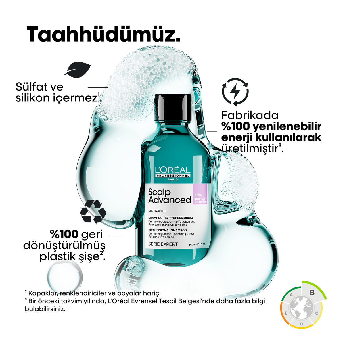 Loreal Professionnel Paris Serie Expert Scalp Advanced Hassas Saç Derisi için Profesyonel Şampuan 500 ml - Görsel 2