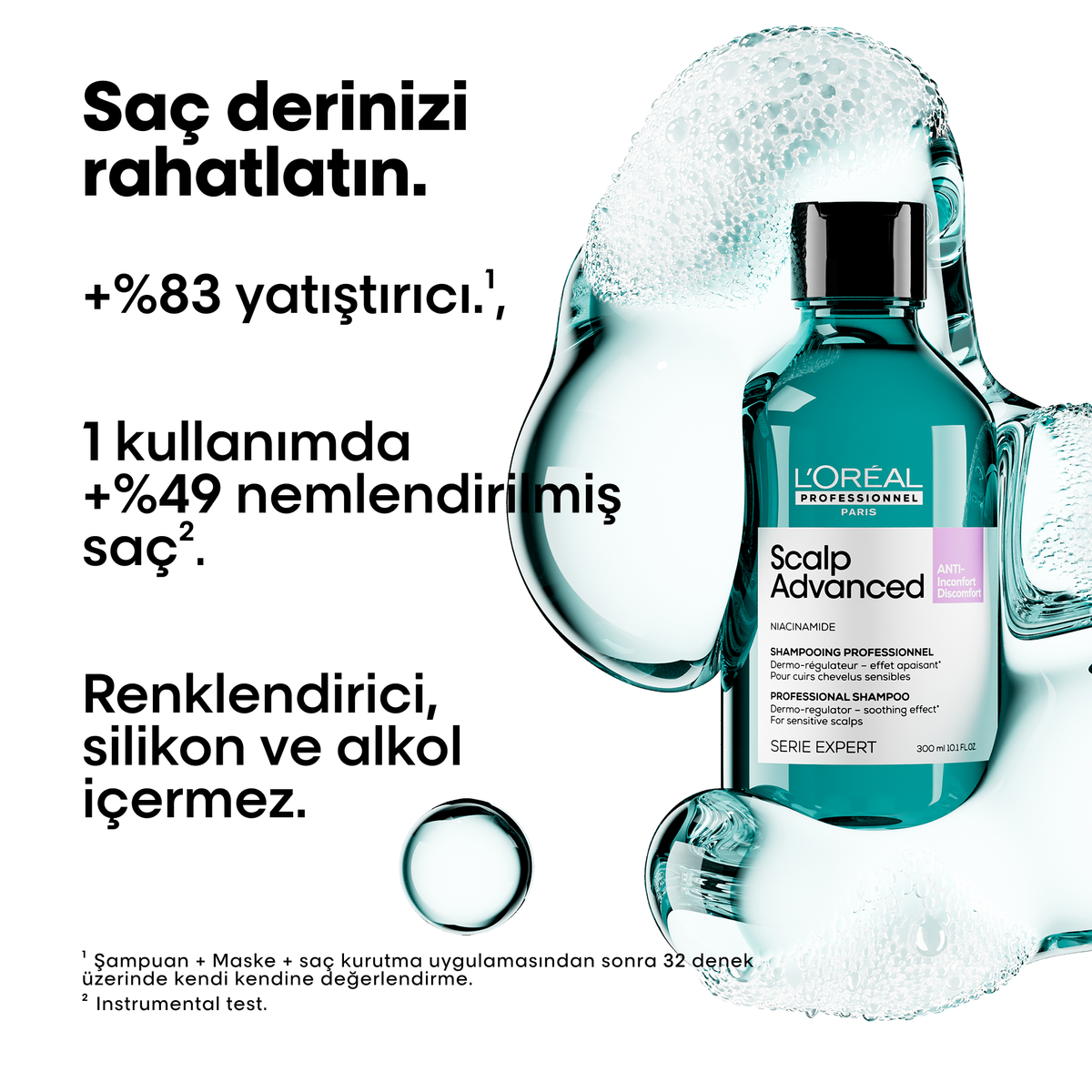 Loreal Professionnel Paris Serie Expert Scalp Advanced Hassas Saç Derisi için Profesyonel Şampuan 500 ml - Görsel 7