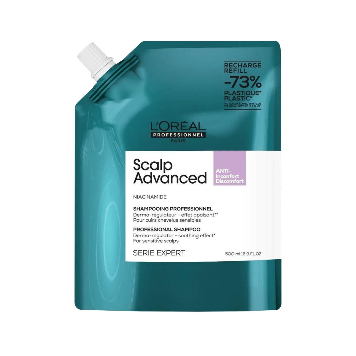 Loreal Professionnel Paris Serie Expert Scalp Advanced Hassas Saç Derisi için Profesyonel Şampuan Refill 500 ml - Görsel 1