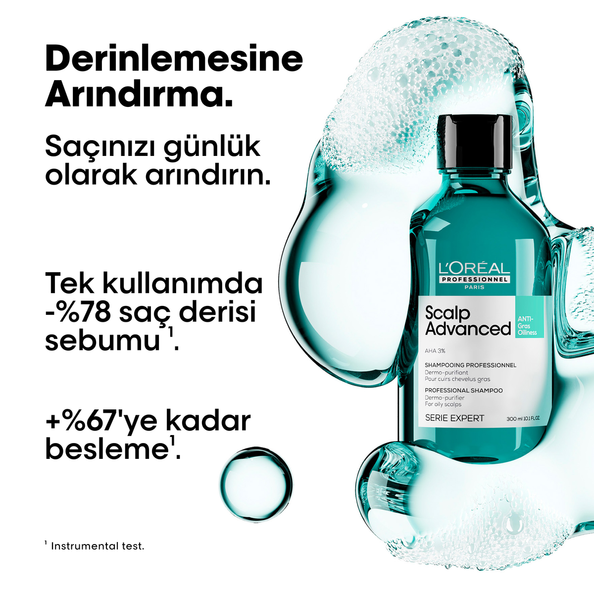 Loreal Professionnel Paris Serie Expert Scalp Advanced Yağlanma Karşıtı Profesyonel Şampuan 500 ml - Görsel 5