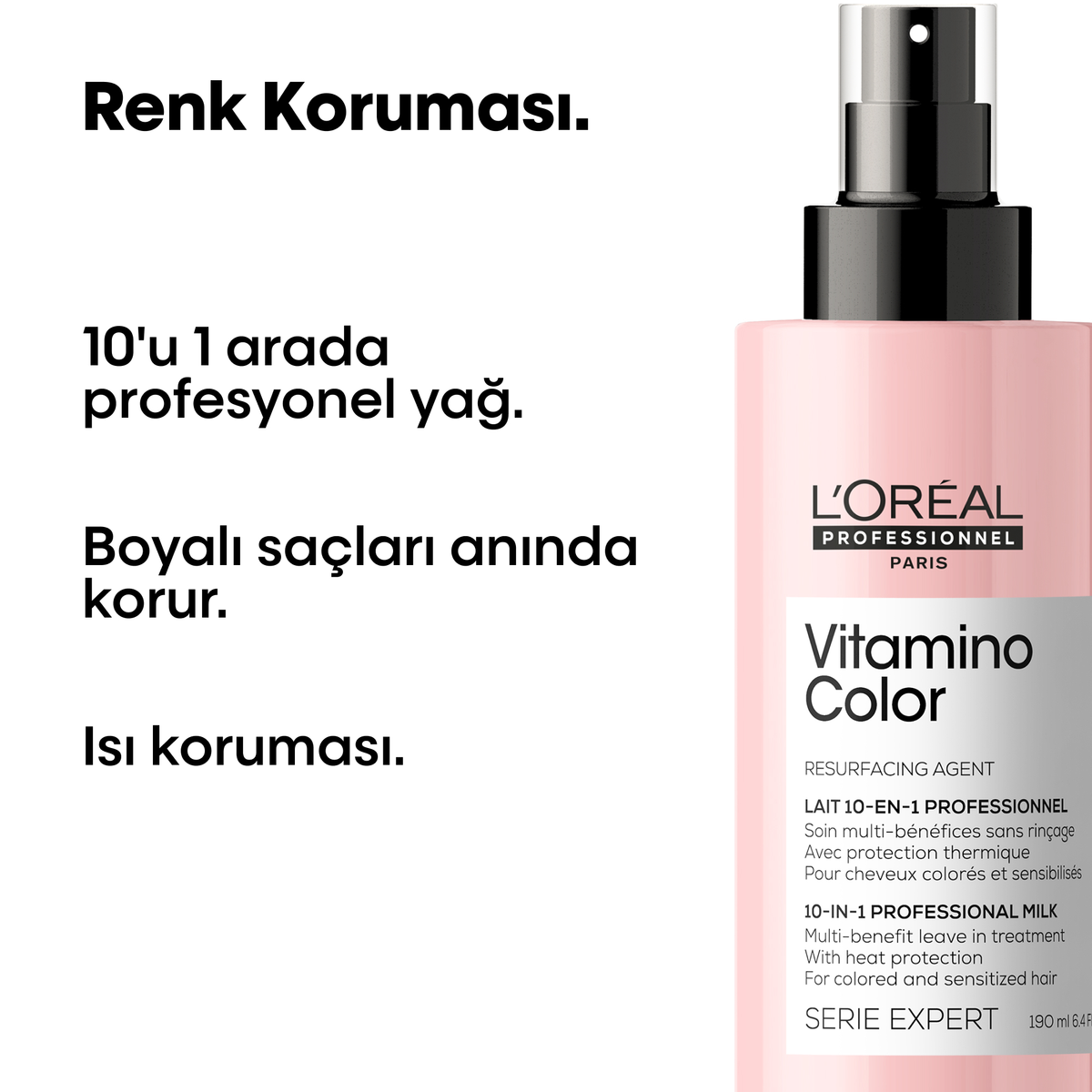 Loreal Professionnel Paris Serie Expert Vitamino Color Boyalı Saçlar Için 10 Etkili Bakım Spreyi 190 ml - 8