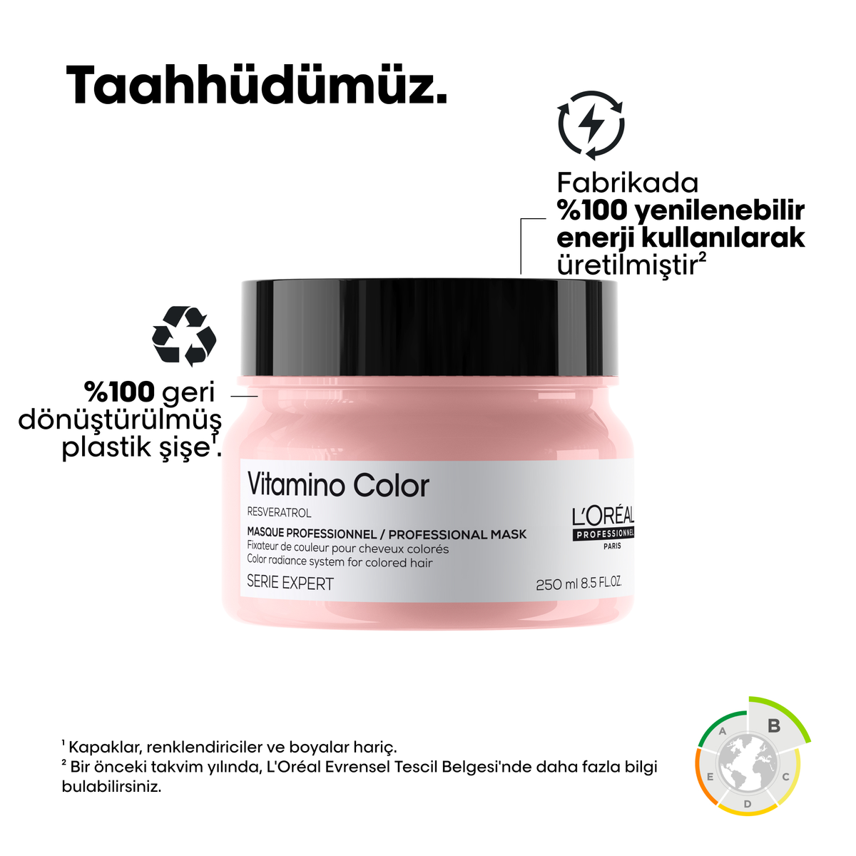Loreal Professionnel Paris Serie Expert Vitamino Color Boyalı Saçlar için Renk Koruyucu Maske 250 ml - 2
