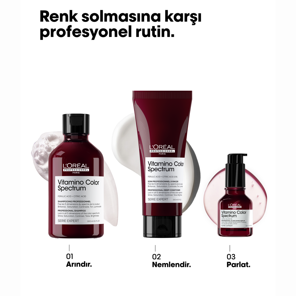 Loreal Professionnel Paris Serie Expert Vitamino Color Spectrum Boyalı Saçlar İçin Solma Karşıtı Şampuan 300 ml - 2