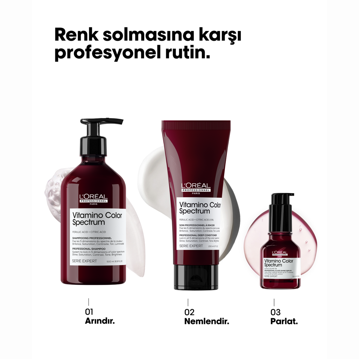 Loreal Professionnel Paris Serie Expert Vitamino Color Spectrum Boyalı Saçlar İçin Solma Karşıtı Şampuan 500 ml - 2