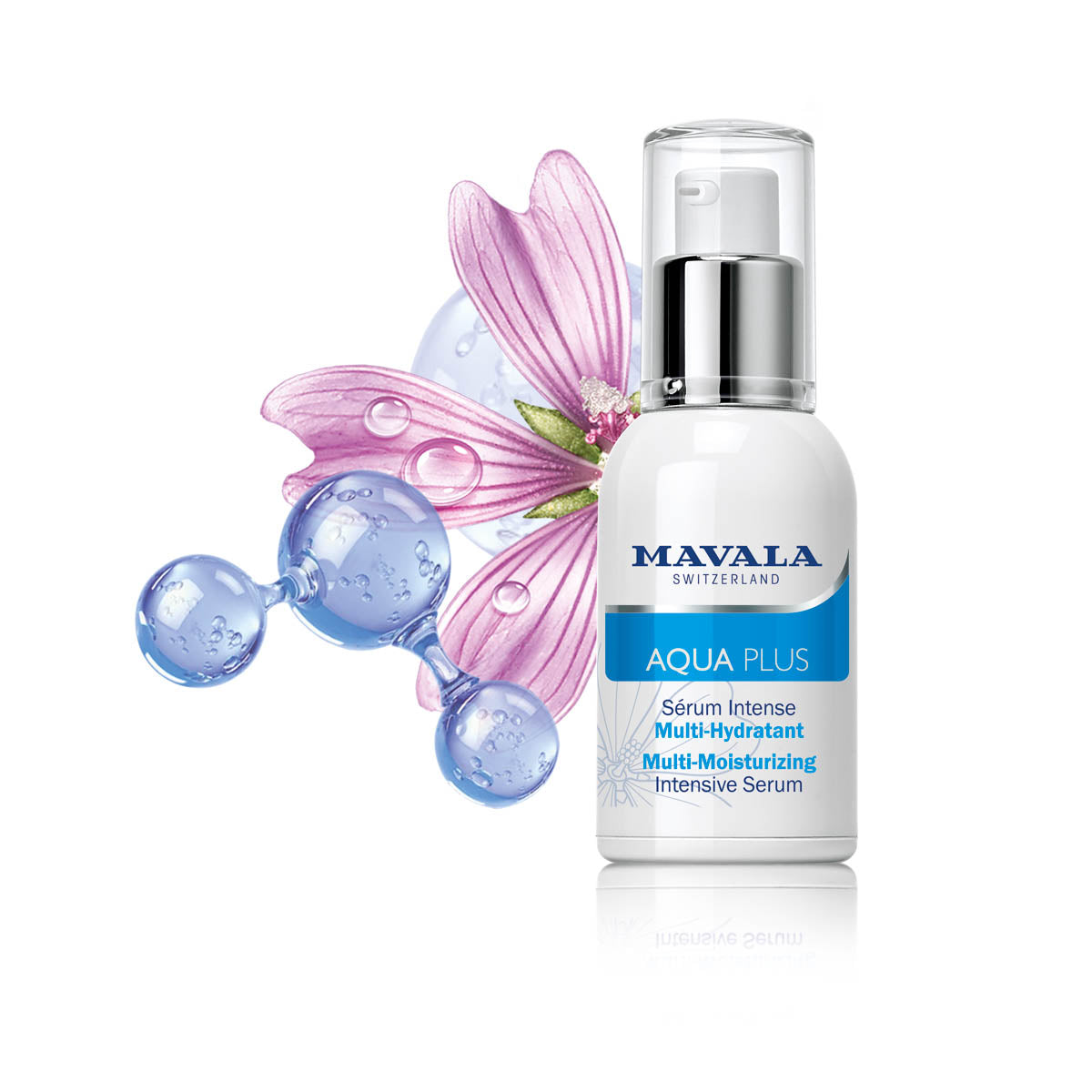 Mavala Aqua Plus Multi Nemlendirici Yoğun Serum 30ml kullanım ve ürün görseli