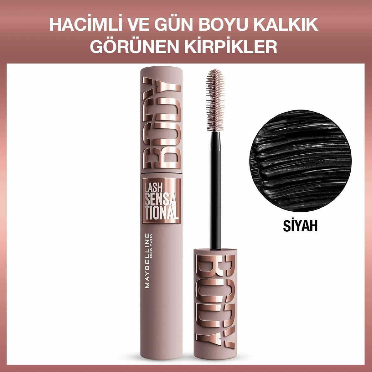 Maybelline New York Lash Sensational Body Maskara Siyah – Detay 2