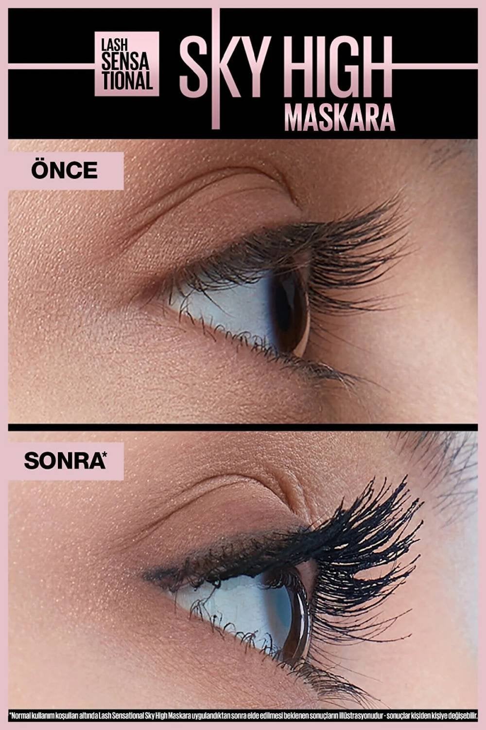 Maybelline New York Lash Sensational Sky High Suya Dayanıklı Waterproof Maskara – Ürün görseli