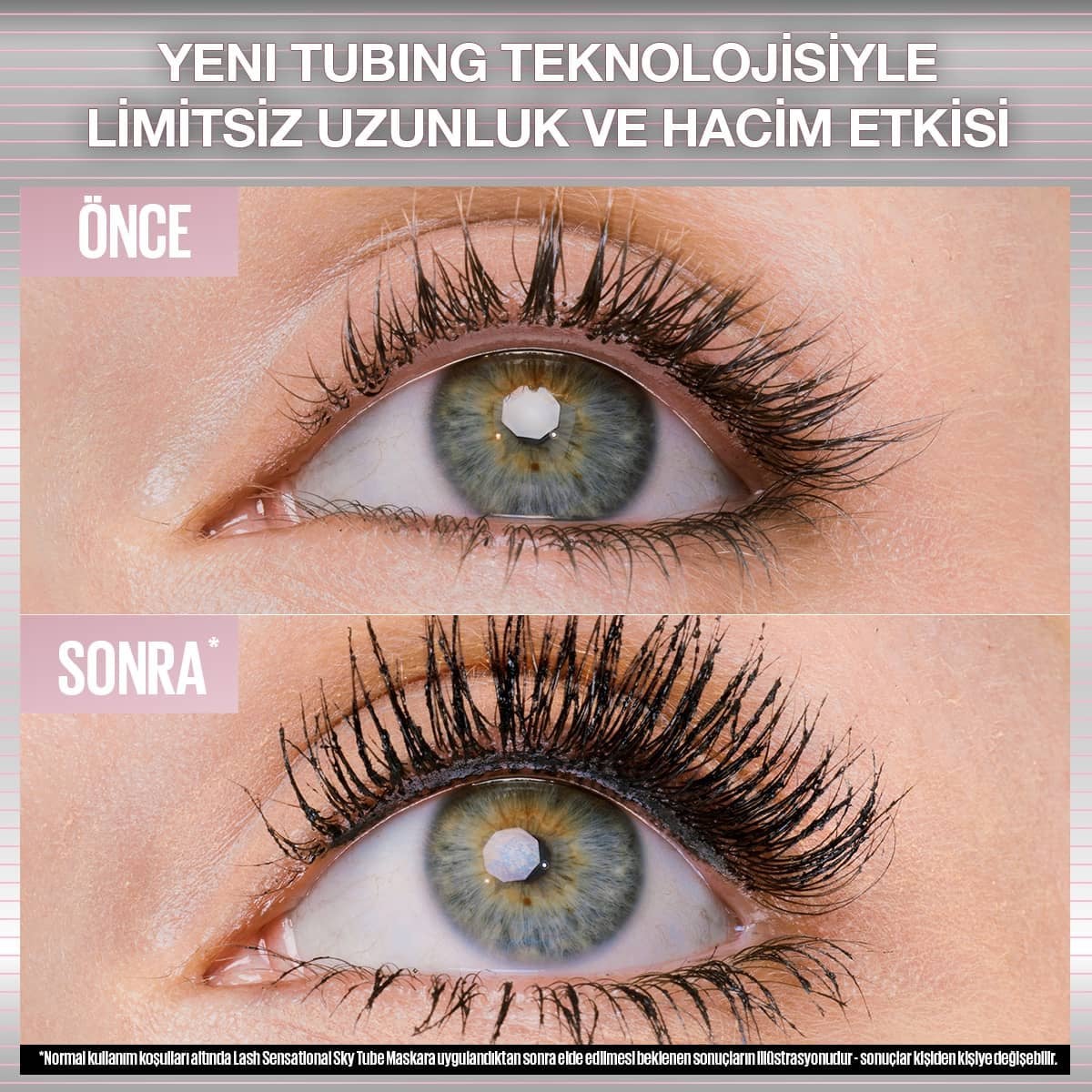 Maybelline New York Lash Sensational Sky Tubes Tubing Maskara Very Black – Detay 7
