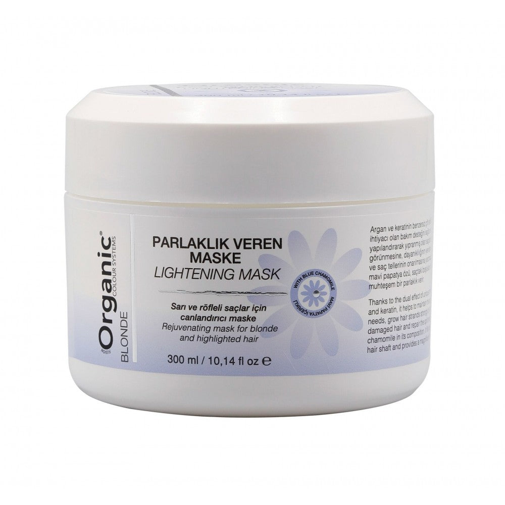 Organic Colour Systems Blonde Lightening Mask 300 ml  - Parlaklık Veren Maske – Ürün görseli 1