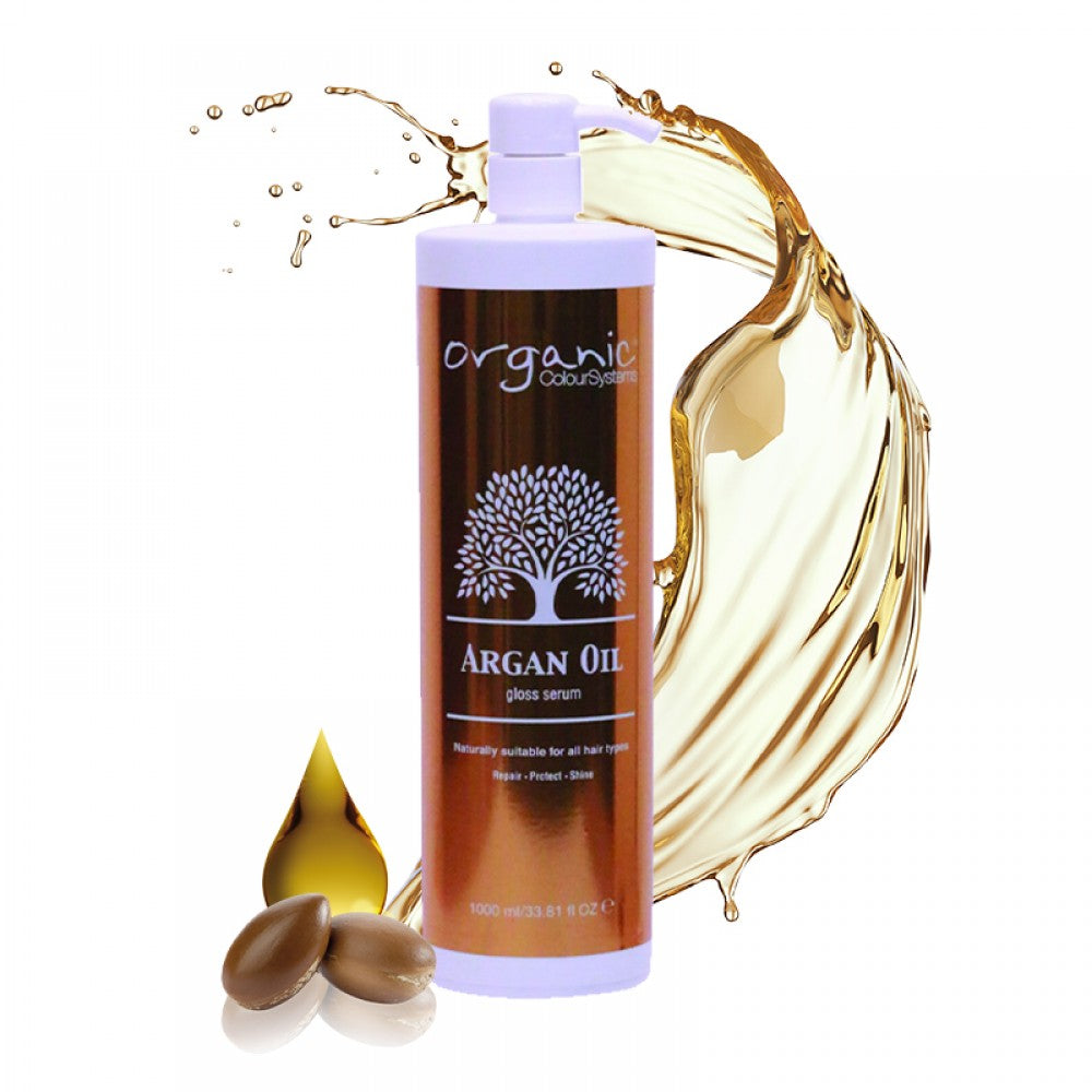 Organic Colour Systems Organic Argan Oil 1000 ml - Argan Yağlı Saç Bakım Serumu – Ürün görseli 1