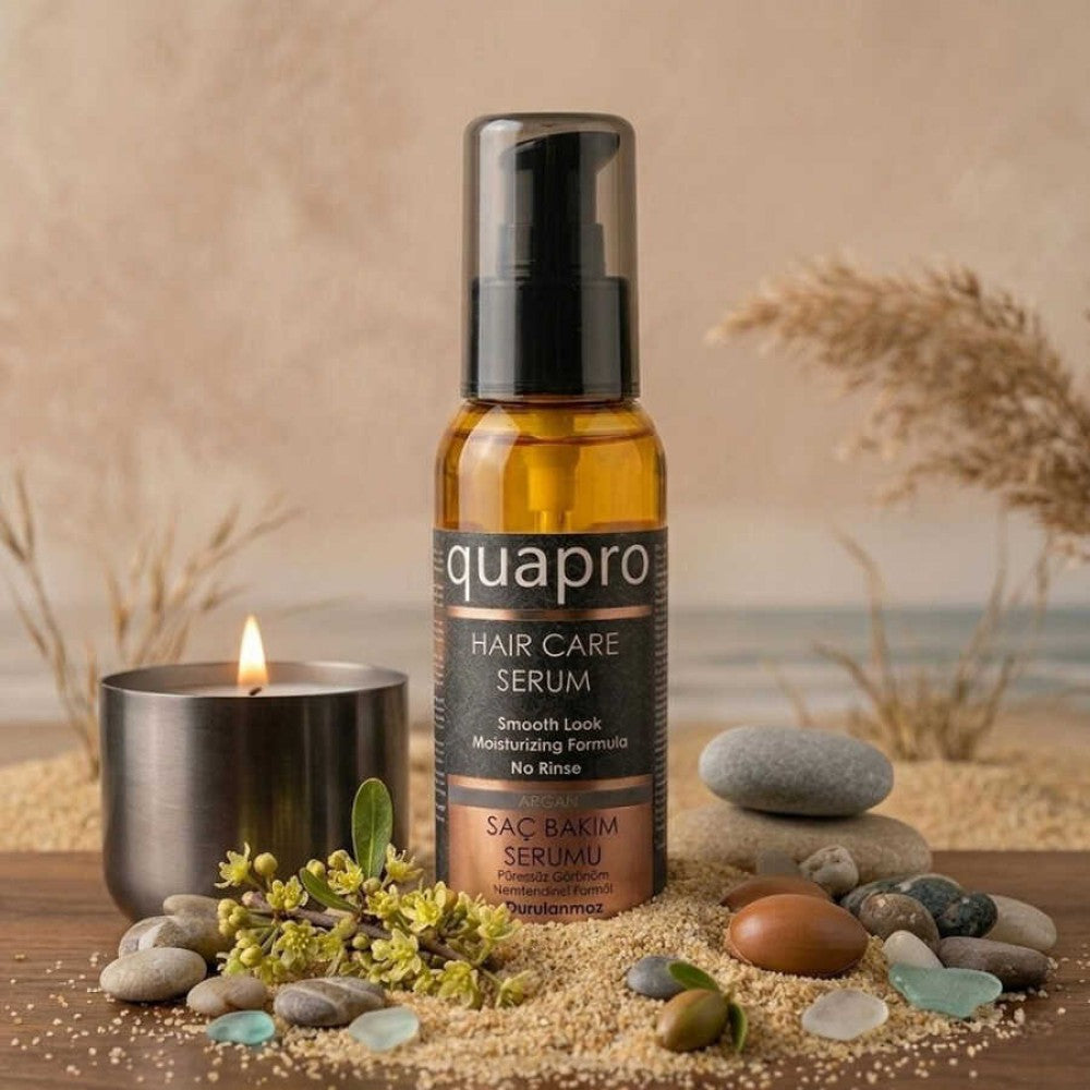 QUAPRO Argan Saç Serumu 100 ml - Elektriklenme Karşıtı ve Kırık Onarıcı – Ürün görseli 2
