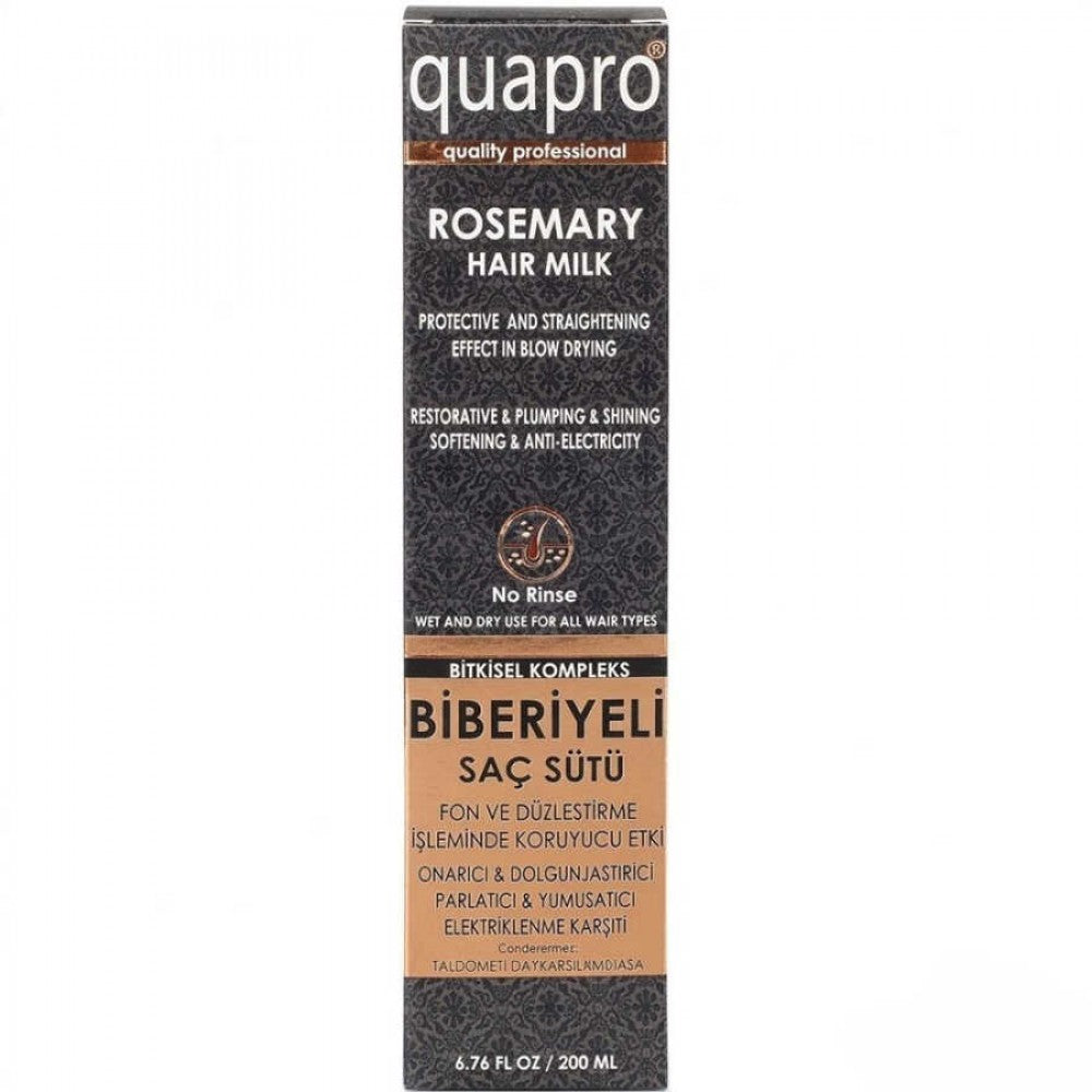 QUAPRO Biberiyeli Saç Sütü 200 ml - Güçlendirici ve Koruyucu Bakım – Ürün görseli 1
