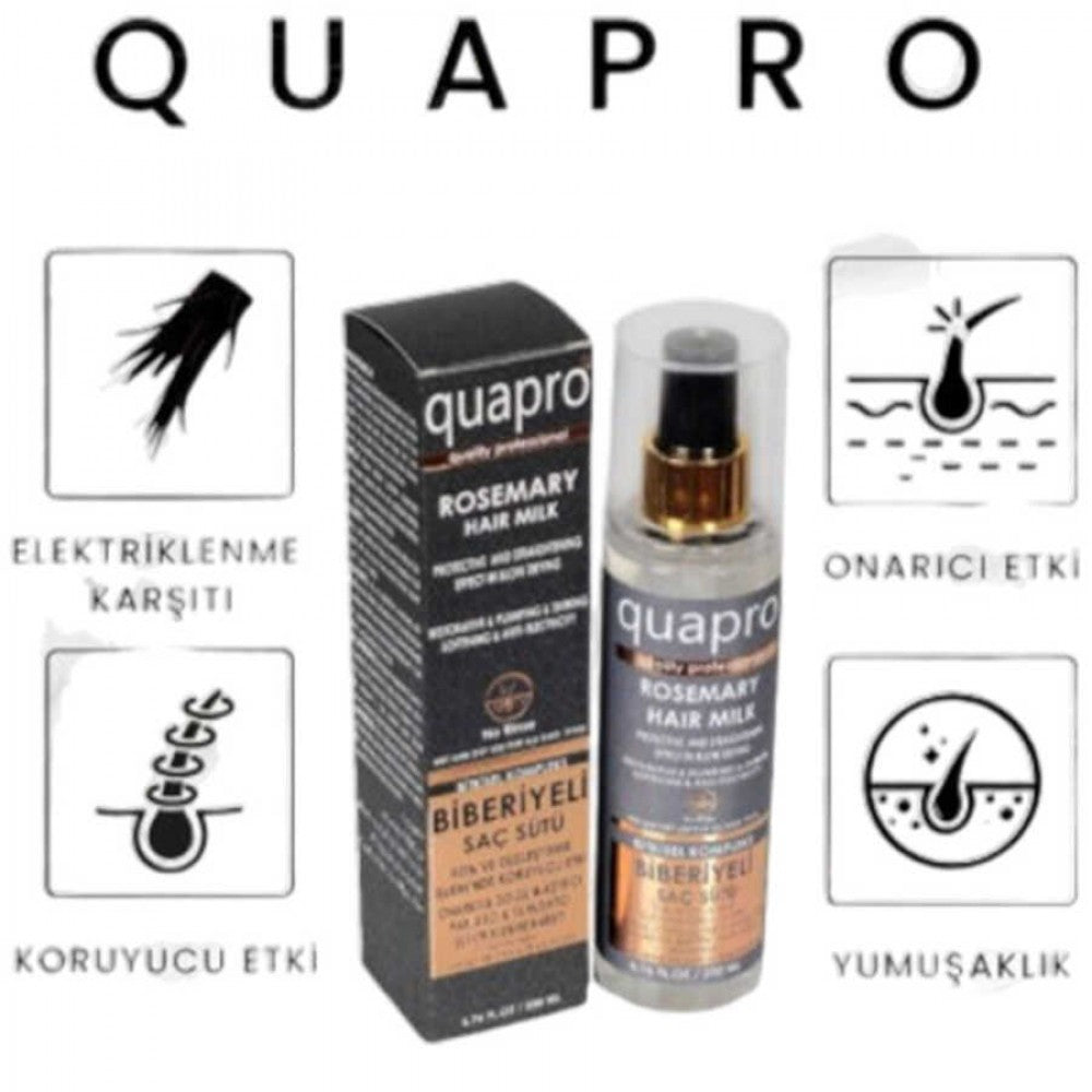 QUAPRO Biberiyeli Saç Sütü 200 ml - Güçlendirici ve Koruyucu Bakım – Ürün görseli 3
