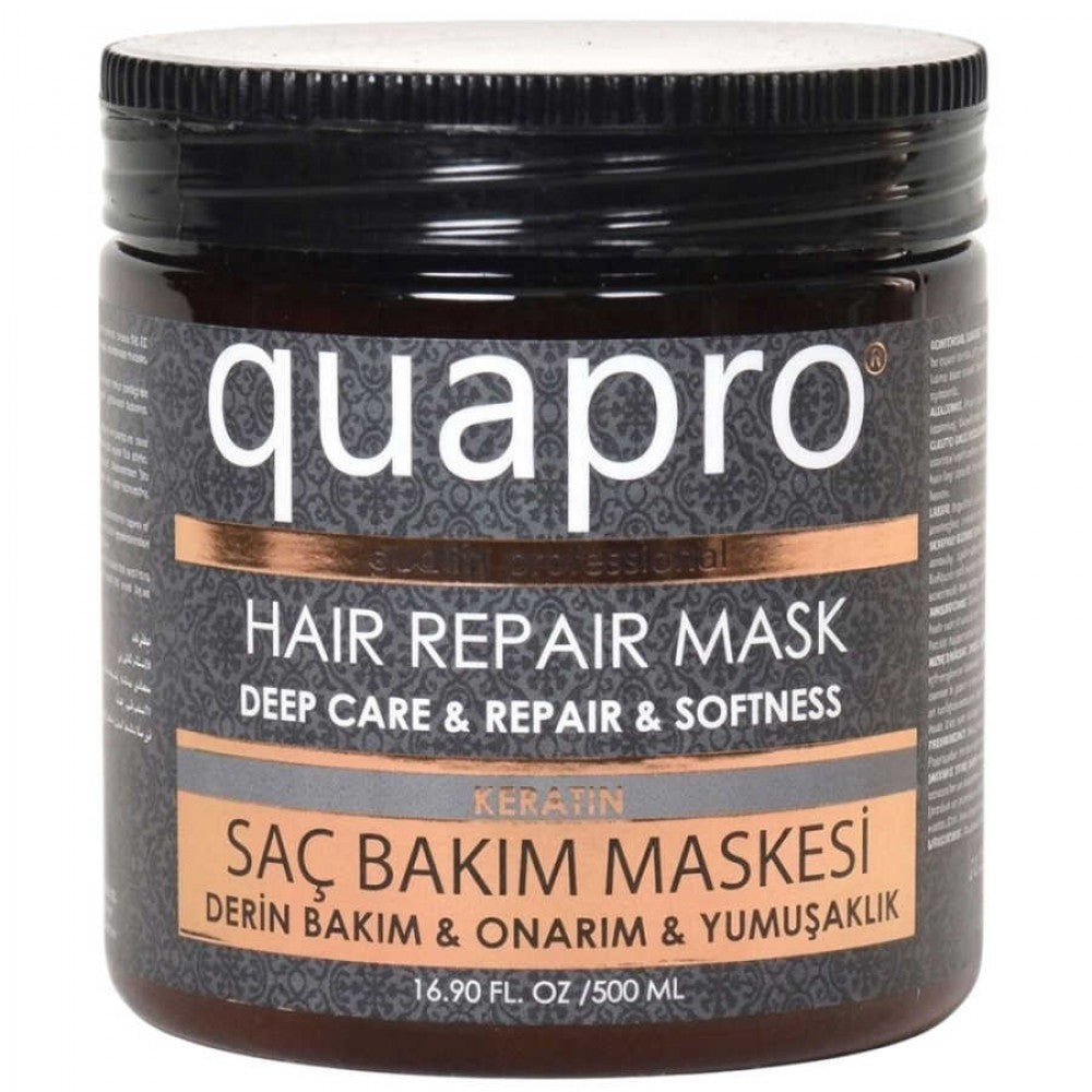 QUAPRO Keratin Saç Bakım Maskesi 500 ml - Yoğun Onarıcı ve Nemlendirici – Ürün görseli 1