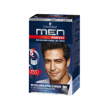 Schwarzkopf Men Perfect 90 Siyah Erkek Saç Boyası 80 ml