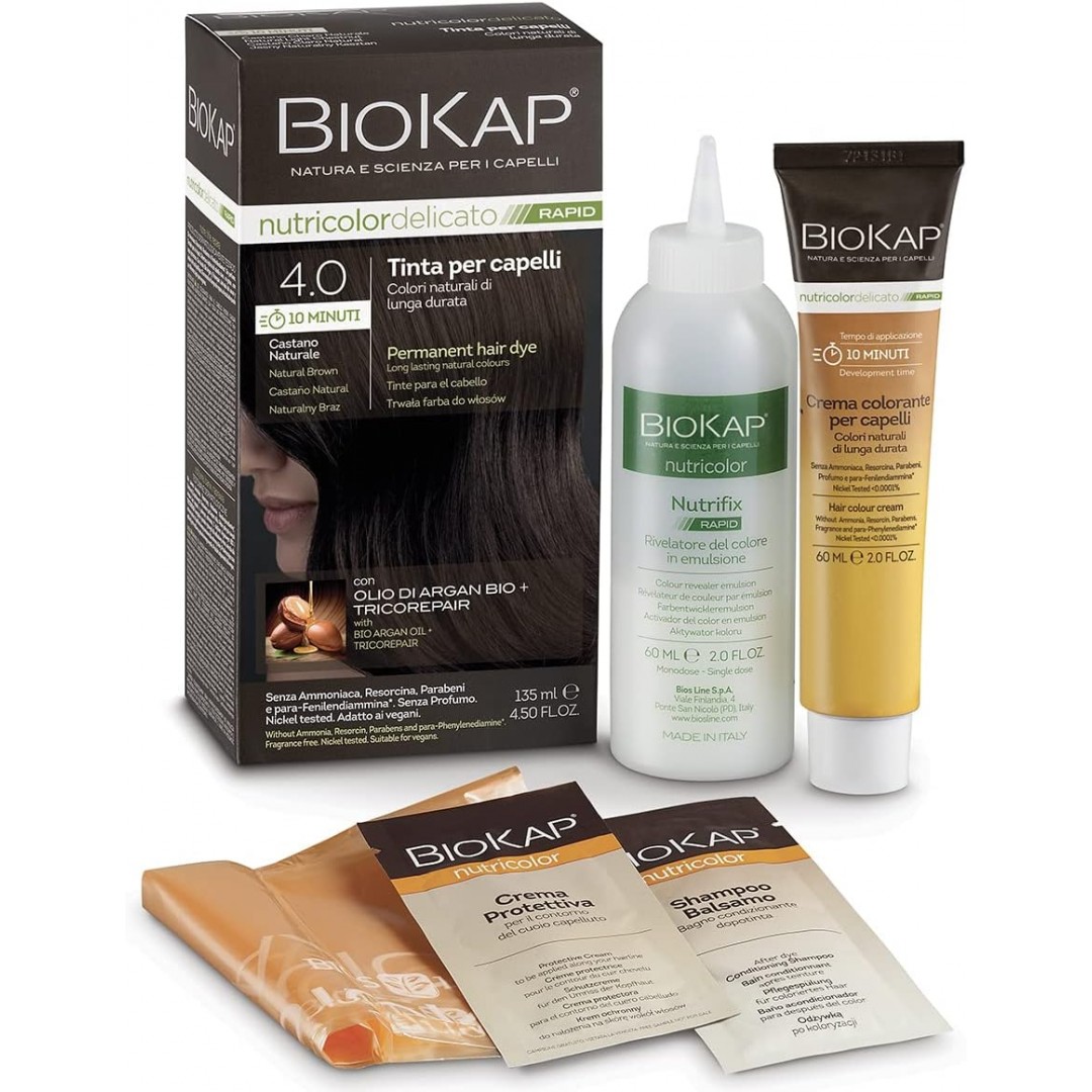 Biokap Nutricolor Delicato Rapid Saç Boyası 135 ml - 4.0 Doğal Kahve Biokap Nutricolor Delicato Rapid Saç Boyası 135 ml - 4.0 Doğal Kahve