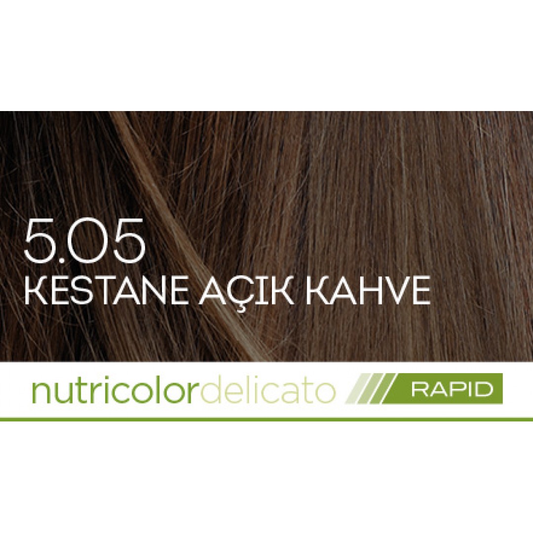 Biokap Nutricolor Delicato Rapid Saç Boyası 135 ml - 5.05 Kestane Açık Kahve Biokap Nutricolor Delicato Rapid Saç Boyası 135 ml - 5.05 Kestane Açık Kahve