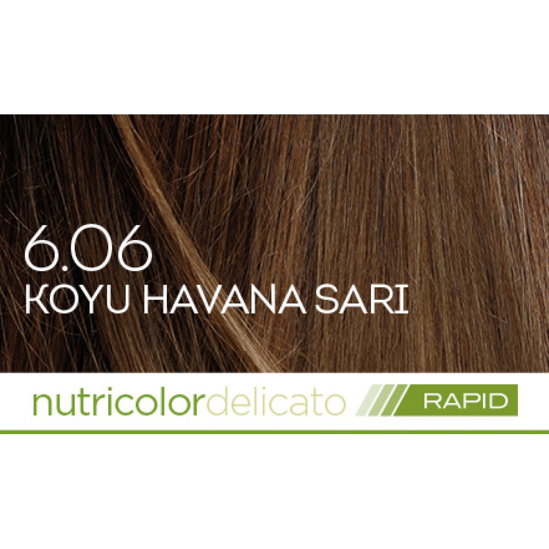 Biokap Nutricolor Delicato Rapid Saç Boyası 135 ml - 6.06 Koyu Havana Sarı Biokap Nutricolor Delicato Rapid Saç Boyası 135 ml - 6.06 Koyu Havana Sarı