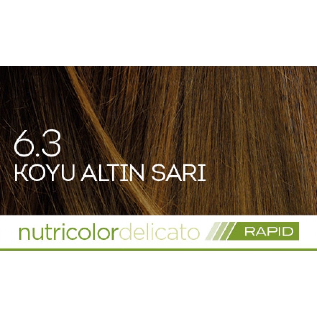 Biokap Nutricolor Delicato Rapid Saç Boyası 135 ml - 6.3 Koyu Altın Sarı Biokap Nutricolor Delicato Rapid Saç Boyası 135 ml - 6.3 Koyu Altın Sarı