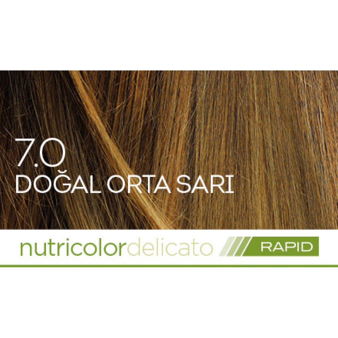 Biokap Nutricolor Delicato Rapid Saç Boyası 135 ml - 7.0 Doğal Orta Sarı