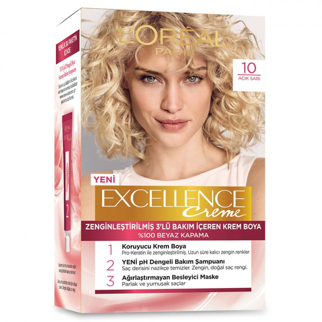 Loreal Paris Excellence Creme Saç Boyası Açık Sarı 10