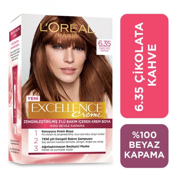 Loreal Paris Excellence Creme Saç Boyası Çikolata Kahve 6.35