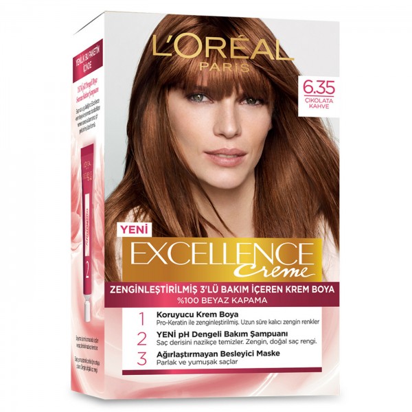 Loreal Paris Excellence Creme Saç Boyası Çikolata Kahve 6.35