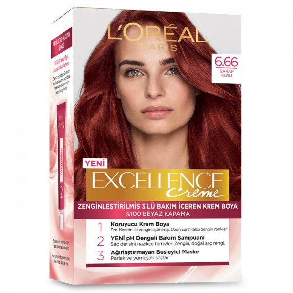 Loreal Paris Excellence Creme Saç Boyası Koyu Kumral 6.66