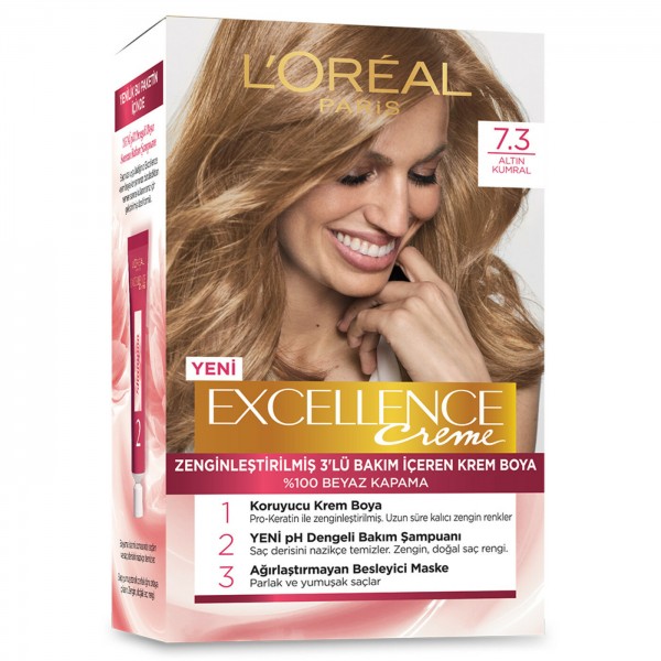 Loreal Paris Excellence Creme Saç Boyası Kumral Dore 7.3