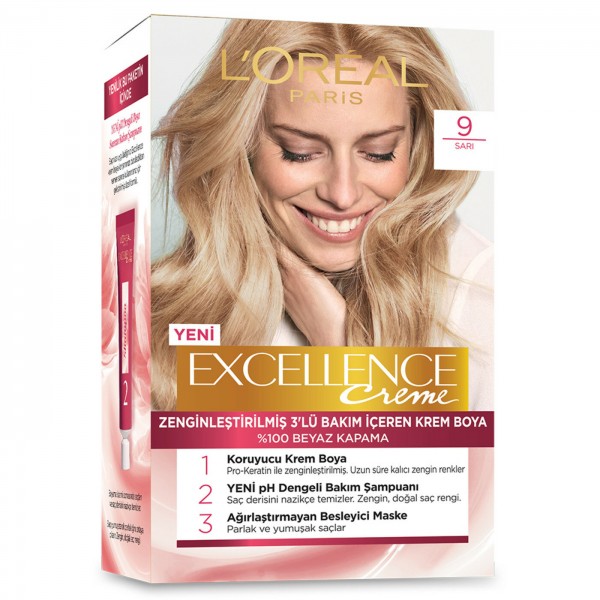 Loreal Paris Excellence Creme Saç Boyası Sarı 09