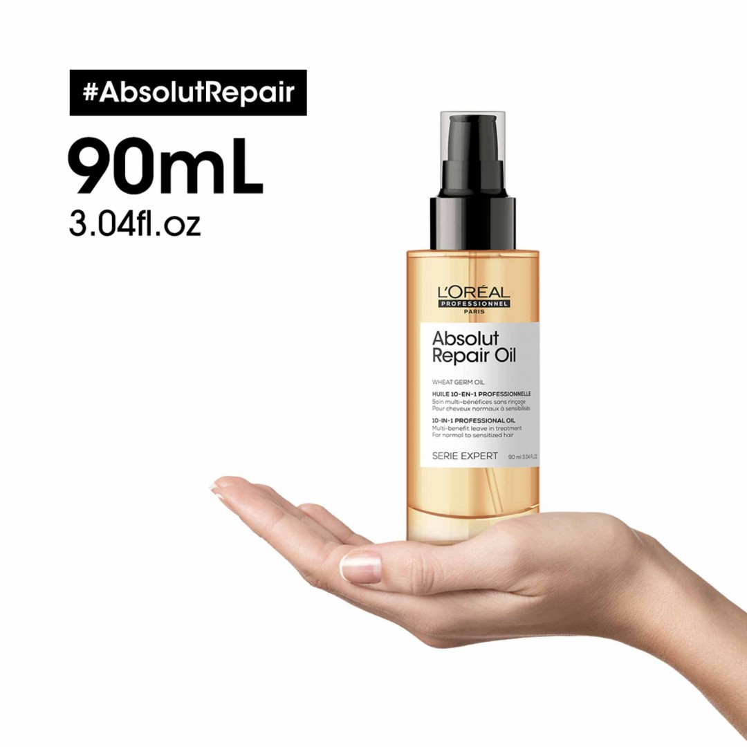 L'Oréal Professionnel Absolut Repair 10 Etkili Mucizevi Bakım Yağı 90 ml L'Oréal Professionnel Absolut Repair 10 Etkili Mucizevi Bakım Yağı 90 ml