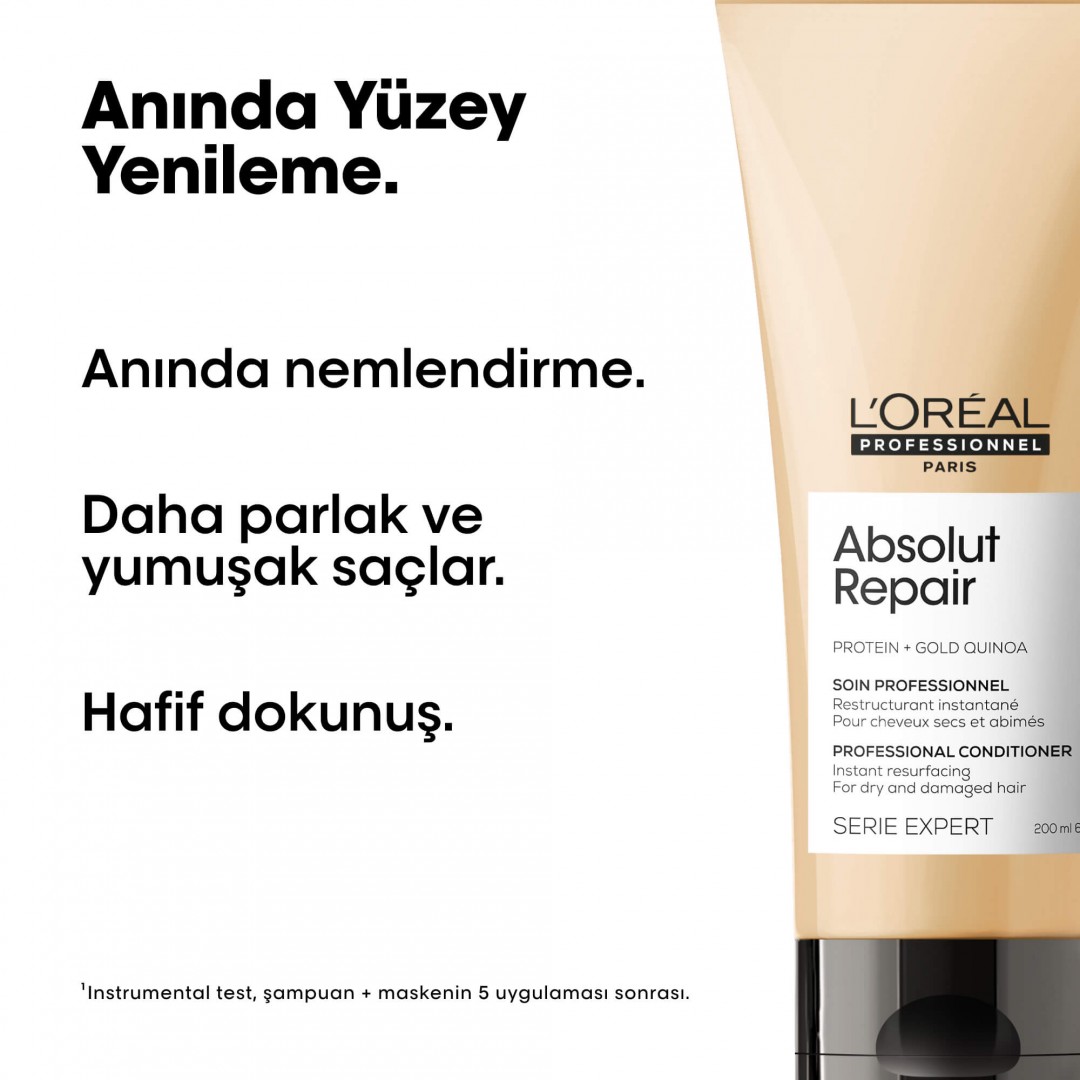 L'Oréal Professionnel Absolut Repair Yıpranmış Saçlar İçin Onarıcı Saç Bakım Kremi 200 ml