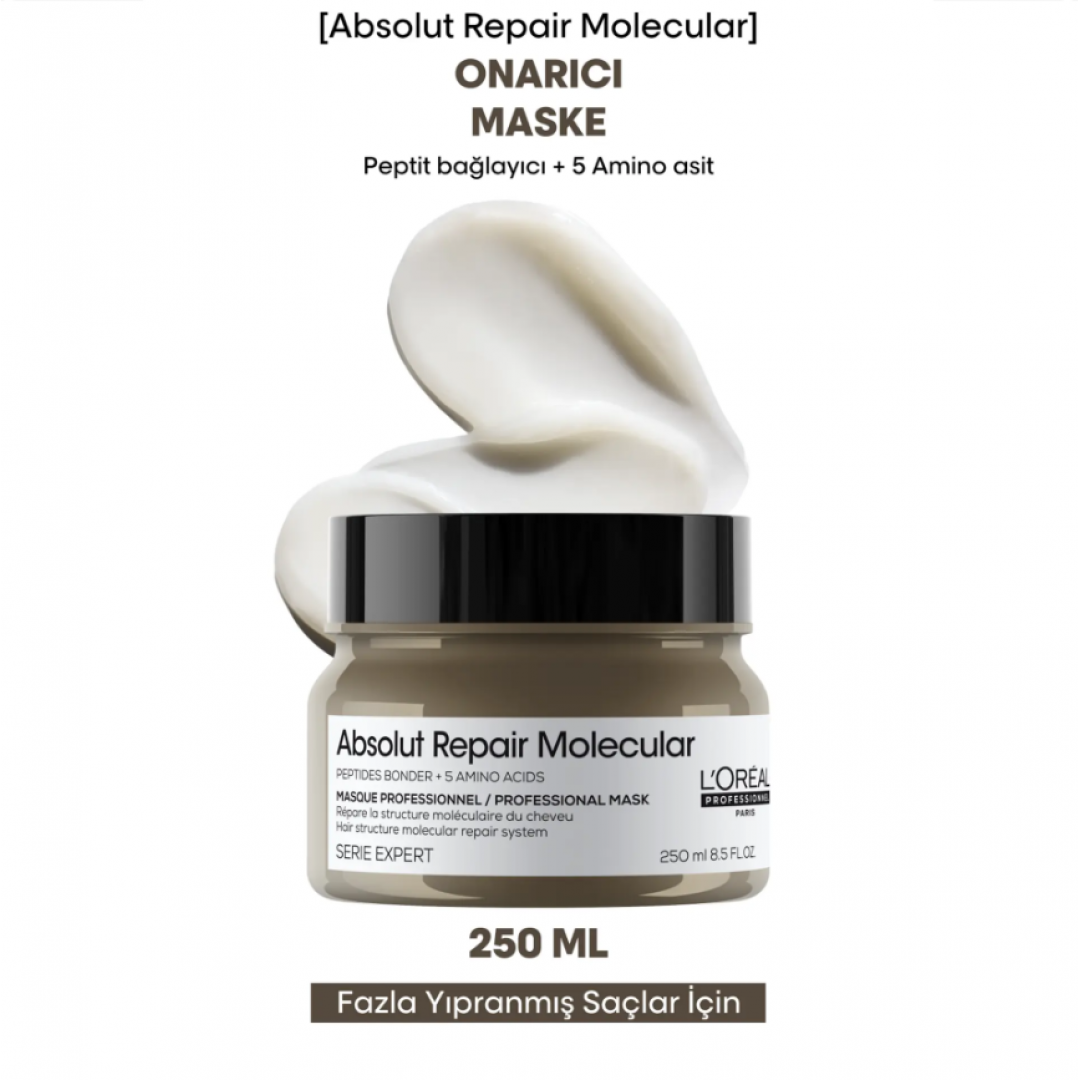 L'Oréal Professionnel Absolut Repair Molecular Profesyonel Saç Maskesi 250 ml