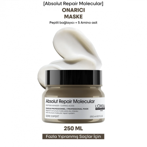 L'Oréal Professionnel Absolut Repair Molecular Profesyonel Saç Maskesi 250 ml