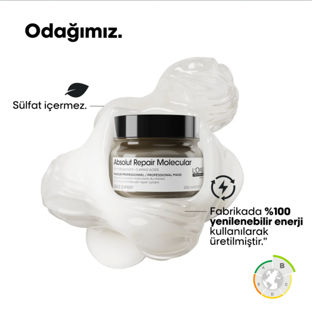 L'Oréal Professionnel Absolut Repair Molecular Profesyonel Saç Maskesi 250 ml